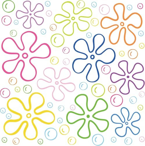 Seifenblasen Wandaufkleber für Kinderzimmer Kinderzimmer, Unter dem Meer Geburtstag Party Dekorationen Wandaufkleber, bunte Blase Aufkleber für Badezimmer Wanddekoration