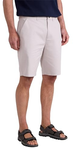 Mountain Warehouse Woods Mens Chino Shorts - Lightweight, Breathable, UPF 50+, Lots of Pockets Short Pants - Spring Summer, Beach, Walking, Hiking & Outdoors Off White Men's W34