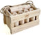 Number Kubb Smite Timber Toss Game Stick Wurfspiel aus Hartholz (mit Kiefernholzkiste, Klassiker)