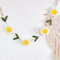 Easy Joy 2-Meter Gänseblümchen Girlande,3D Gänseblümchen Deko Banner,Frühlings&Sommerdeko Zum Aufhängen,Blümchen Girlande für Babyzimmer,Gartenparty,Kindergeburtstage,Hochzeit,Babyparty