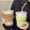 SAVOSWEET Vaso de Vidrio con Tapa y Pajitas 450 ml –Juego de Vasos de Cristal con Tapa y Pajita a Prueba de Fugas, Ideales para Café Helado y Batidos Transparentes