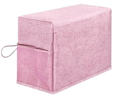 Abdeckhaube für Nähmaschinen,Nähmaschinenabdeckung Anti-Staub mit Taschen Staubschutzhülle Kompatible Abdeckung,Staubschutz, für die meisten Standard-Nähmaschinen (Rosa)