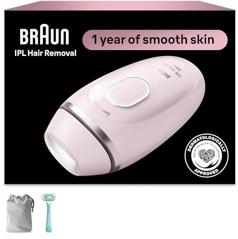 Braun IPL Mini, Silk·Expert Mini, IPL Hair Removal for Women and Men, Permanent Laser Hair Reduction At-Home, IPL1111