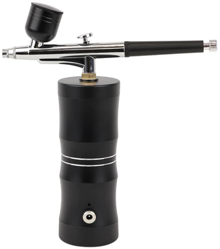 Eson Cordless Airbrush Kit with Compressor, Portable Mini Airbrush Gun for Barbers, Hairstylists, Makeup Artists, Cake Decorating, Tattoo, Art, Handheld Beauty Tool