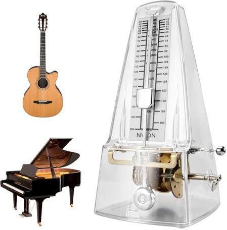 Mechanisches Metronom, Hochpräzises Metronom, Transparent Metronom Für Klavier, Gitarre, Violine, Guzheng, Schlagzeug, Lauter Klang Für Anfänger, Profi
