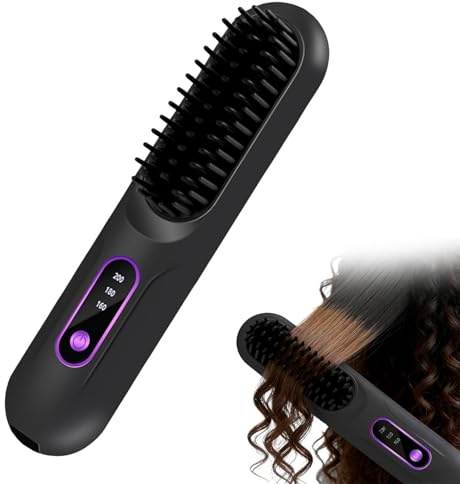 Glättbürste Stylingbürste mit Keramik Borsten für Frauen und Mädchen, Für präzises Styling und langanhaltendes Volumen, Besonders schonende Haarpflege Zuhause, Reisen den täglichen Gebrauch
