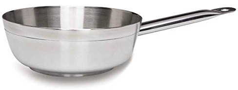 Lacor 55216 - Casserole conique Chef Luxe 16 cm en acier inoxydable | Fabriqué en acier inoxydable de qualité alimentaire; haute résistance à la corrosion et usure quotidienne