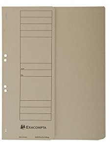 Exacompta Ösenhefter Forever A4 1/2 Vorderdeckel kaufm. Heftung grau