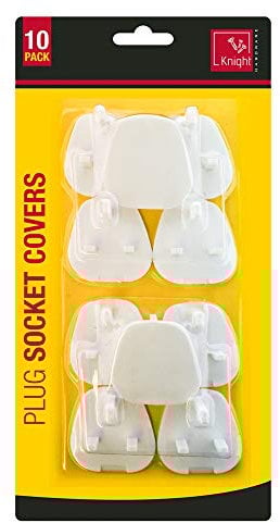 Knight 10 Baby Children Mains Socket Saftey Plug in Covers