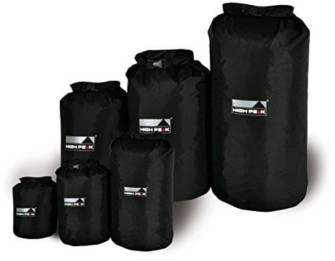 High Peak Drybag XXS, Schwarz, 13 x 13 x 29 cm, 2 Liter, 32057