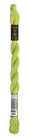 Anchor Perlgarn Stärke 5 4585000-00254 apfel Stickgarn, 100 % Baumwolle, 5g Strängchen