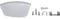 Candy Washing Machine Door Handle Assembly. Genuine part number 49007818