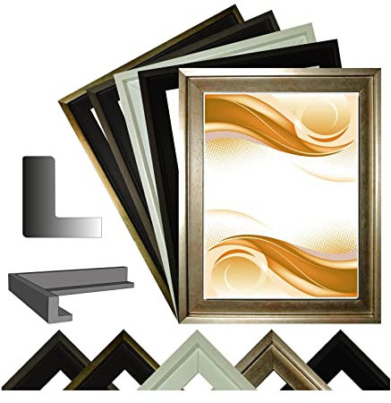 Schattenfugenrahmen Singapur für Leinwand,- Keilrahmenbilder, Schwarz matt, 20x20 cm