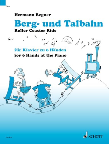 Berg- und Talbahn: 12 Miniaturen. Klavier 6-händig.