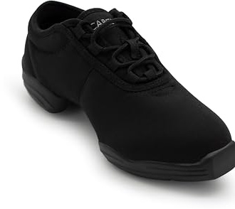 Capezio unisex-adult Black Canvas Dance Sneaker, 8 M US