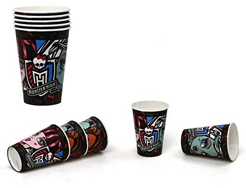 ATOSA pack 5 vasos 180/200 ml monster high