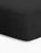 schlafgut Jersey-Elasthan Boxspring Spannbetttuch, Baumwoll-Mischgewebe, schwarz, 220 x 150 cm