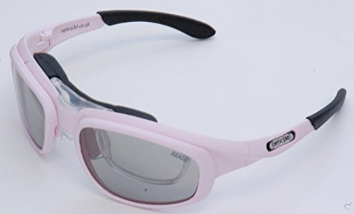 RxMulti3D 3D glasses for RealD, MasterImage 3D and Passive 3DTVs with Unglazed Rx Insert, Pink