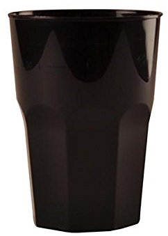 20 Gobelets Mojito en plastique réutilisables noirs