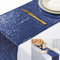 ShinyBeauty 35cmx275cm Pailletten tischläufer Gold Glitzerndes für Hochzeit/Party Jahrestag geburtstagsessen bankett (Navy blau, 30x275cm)