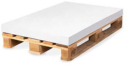 TexDeko® Schaumstoff für Europalette 120x80x10 cm ohne Bezug Härtegrad RG 25 Komfort Sitzkissen Hundekissen