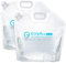 ElifeAcc Collapsible Water Container Water Storage bag 2 Packs, Indoor or Outdoor Camping or Boating Trips Backpack Emergency (10LX2)