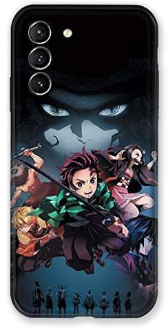 Schutzhülle für Samsung Galaxy S21, Manga Demon Slayer, Schwarz