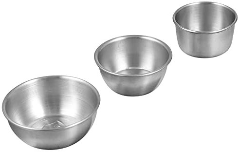 3 Pièces 304 Coupelle à Sauce En Acier Inoxydable Assiettes Apéritives Coupelles En Métal Plat De Ketchup Mini Assiette Apéritive Bols De Service Rond Petite Coupelle à Condiments
