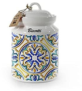 BISCOTTIERA CERAMICA CM.15X24 DEC. VIETRI