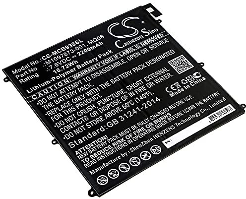 TECHTEK Battery 2200mAh compatible with [Microsoft] Surface Book 1938 replaces M1097873-001, MQ08