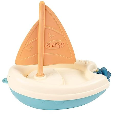 Smoby Green – Segelboot – Zubehör für Badewanne – Rad mit Schaufeln – Kunststoff pflanzlichen Ursprungs – ab 12 Monaten