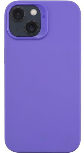Cellularline - Sensation - iPhone 14 - Soft Touch Silikongehäuse - Integrierte Antibakterientechnologie - Lila
