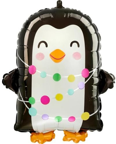 Amscan Anagram 4334401 - Christmas Bright Holiday Penguin Foil Shape Balloon - 18