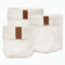 MOMO WAY Aufbewahrungskorb 3er Organizer Korb Set Deko Aufbewahrungsboxen Stoffkörbe Für Kleinigkeiten Handtücher Und Kosmetik Ideal Für Küche Badezimmer 3 Stuck Beige