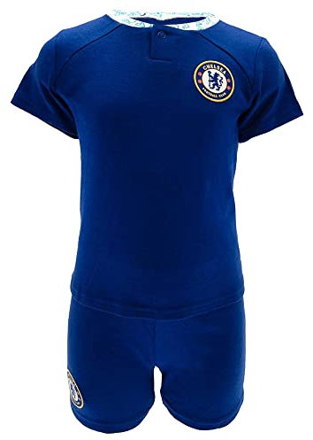 Chelsea FC - T-Shirt und Shorts Set 2022-23 Baby, Königsblau, 12-18 años