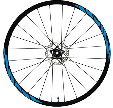 DualColorStampe Aufkleber kompatibel mit Cube, Fahrradfelgen, 26 Zoll – 27,5 Zoll – 28 – 29 Zoll, Rad MTB Bike Stickers Felgen MTB B0062 (28-29 Zoll, Blau 53)