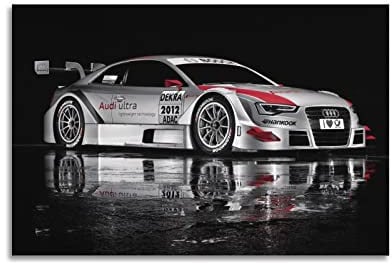 WELTS Rennwagen-Poster für Audi A5 DTM Sportwagen, dekoratives Gemälde, Leinwand, Wand- und Kunstbild, Familienzimmer, Dekoration, 40 x 60 cm