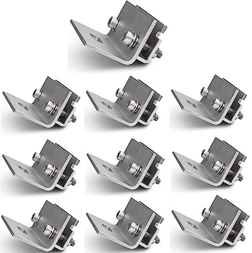 Dachfalzklemme Stehfalzdach Stehfalzklemme Befestigung Montage Edelstahl A2 – 10er Set für Stehfalzdach Montage