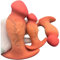 Lmgoc Großer Eicheldildo Silikon Dildos Realistischer Penis softer Analplug mit Anker-Griff Dildo Stimulate G-Punkt Anal Dildo Analdildo Sex Toy Erotisches für Frauen Männer Couples Adults (L)