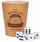 Leder Würfelbecher mit Gravur, Personalisierter Knobelbecher, Würfel Set, Kniffelbecher mit Name, Meister, Würfelspiele Becher, Kniffel Becher, Würfel Becher, Reisespiele, Standard Würfel, Spielwürfel