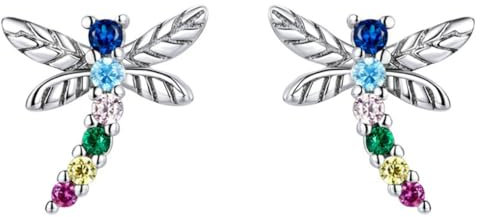 SHERCHPRY 1 Paar Libellen ohr stecker Libelle Ohrschmuck bunte Ohrringe für Frauen Ohrstecker Ohrring-Anhänger Ohrschmuck für Silberne Ohrringe Fräulein