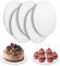Planches à Gâteaux 25,4 cm, 7pcs Cake Board Rond,Qualité Alimentaire,Assiettes à Gâteaux Imperméables et Résistantes à l'huile, Base de Gâteau Ondulé Robuste,pour Cuisson,Bricolage de Gâteaux