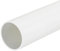 QUARKZMAN Tube Rigide en PVC Tube Rond 45,2mm ID 50mm OD 33cm de Long Blanc pour Manchon de Câble de Tuyau d'Évacuation d'Eau