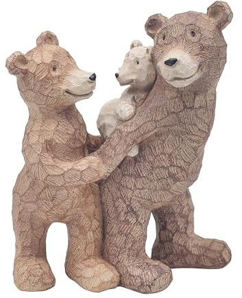 The Leonardo Collection Bear Family Home Decor Figurine | Nature Theme, Artistic Detailing, Freestanding Design, Tabletop Accent, Collector Piece, Gift Ready