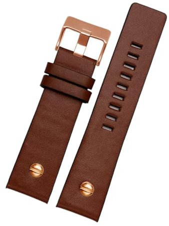 Chlikeyi 22-32mm Echtleder-Uhrenarmband mit Dornschließe, Farbe 15, 32mm