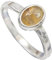 JEWELFORCE 925 Sterling Silber Goldener Rutilquarz-Edelstein-Ring für Herren und Damen, Stein-Bandring, Ring aller Größen, handgefertigter Schmuck JSR-1080BM_58 (18.5)