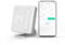 ECOBAY Wireless Temperature Sensor, Master Control for Tuya Smart Zigbee Radiator Thermostats, TRV Group Linkage Function, APP & Voice Control, Includes Desk Stand, Add-on