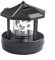 LVYXON Solarbetriebener Solarbetriebener Leuchtturm, rotierende Lampe, wasserdichte Statue, rotierende Lichter, LED-Licht für Garten, Hof, Außendekoration (schwarz)
