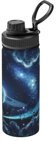GSGCSBYMLG Moon Stars and Planets - Borraccia termica sportiva da 510 ml, con stampa di stelle e pianeti