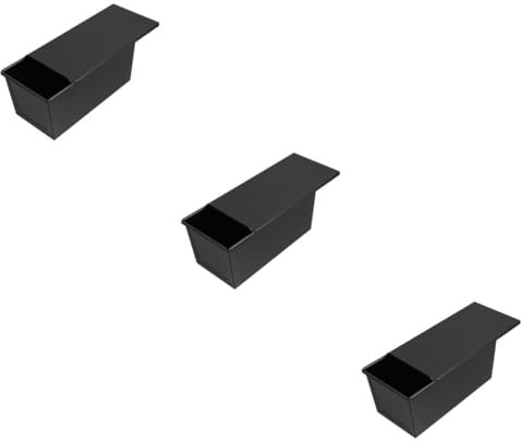 IMIKEYA 3pcs Bread Mould Loaf Pan Baking Pan Lid Bread Making Tools Supplies Loaf